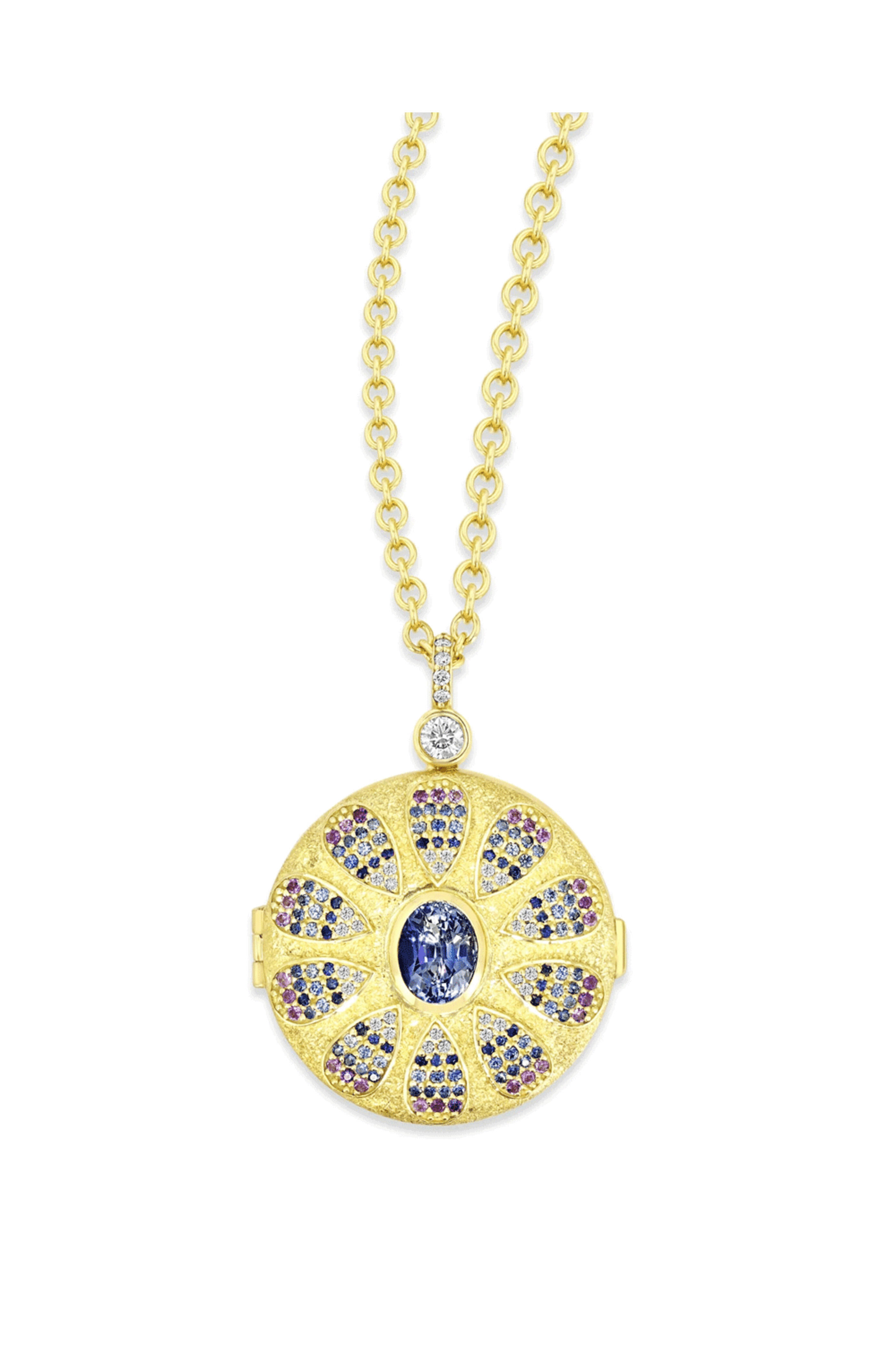 Future Fortune - Prisma Sapphire Locket Necklace
