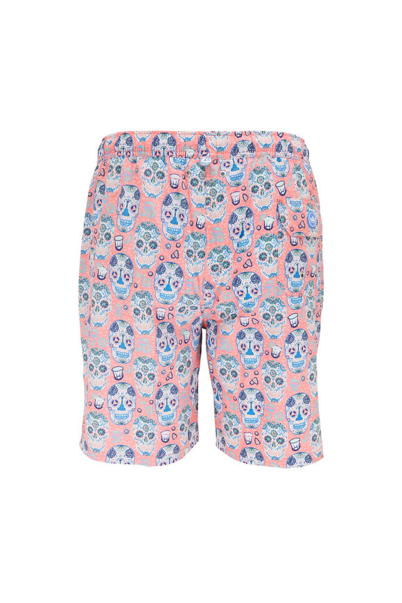 Peter Millar - Sugar Skulls & Tequila Wild Salmon Swim Trunks