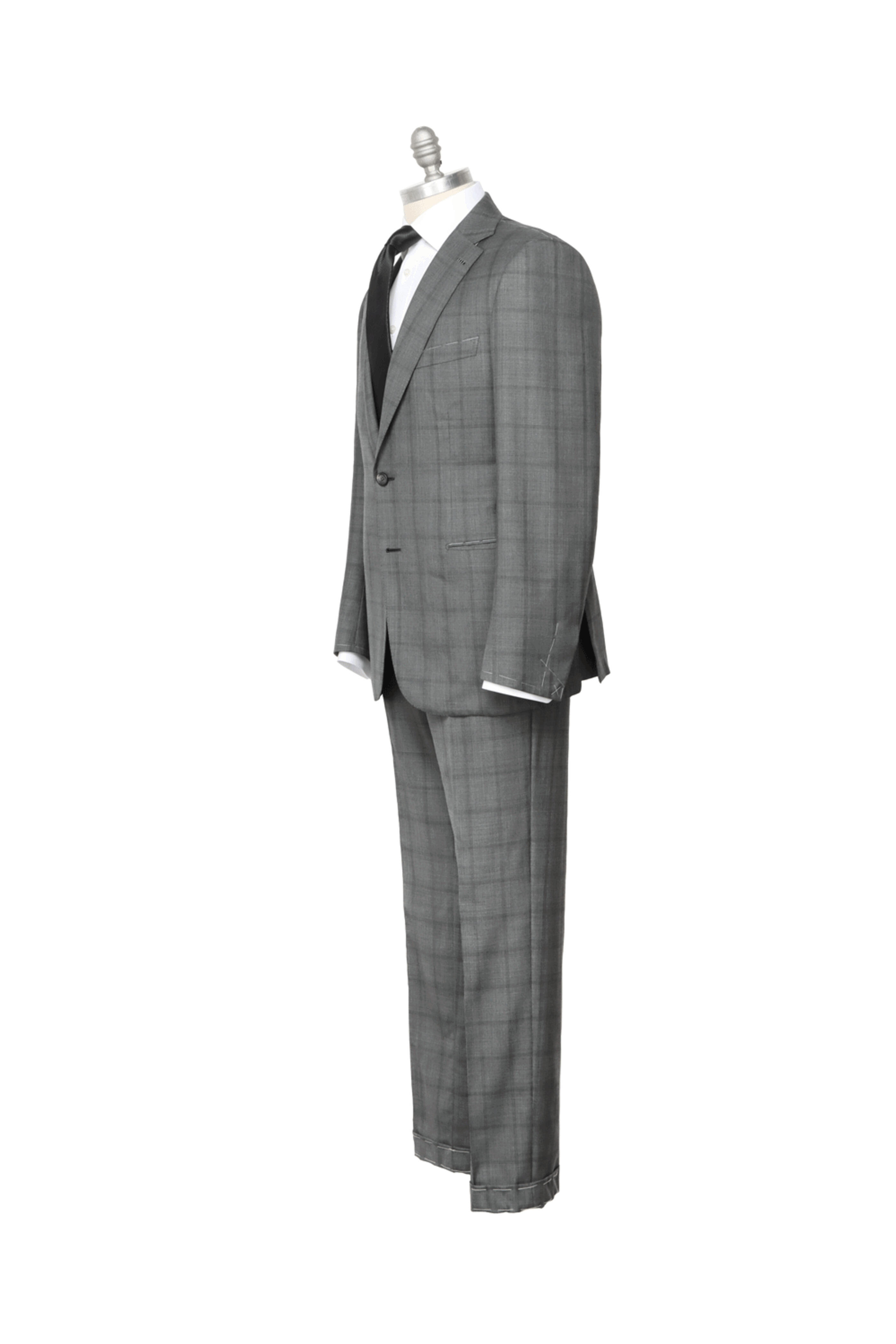 Brioni - Lead Windowpane Suit