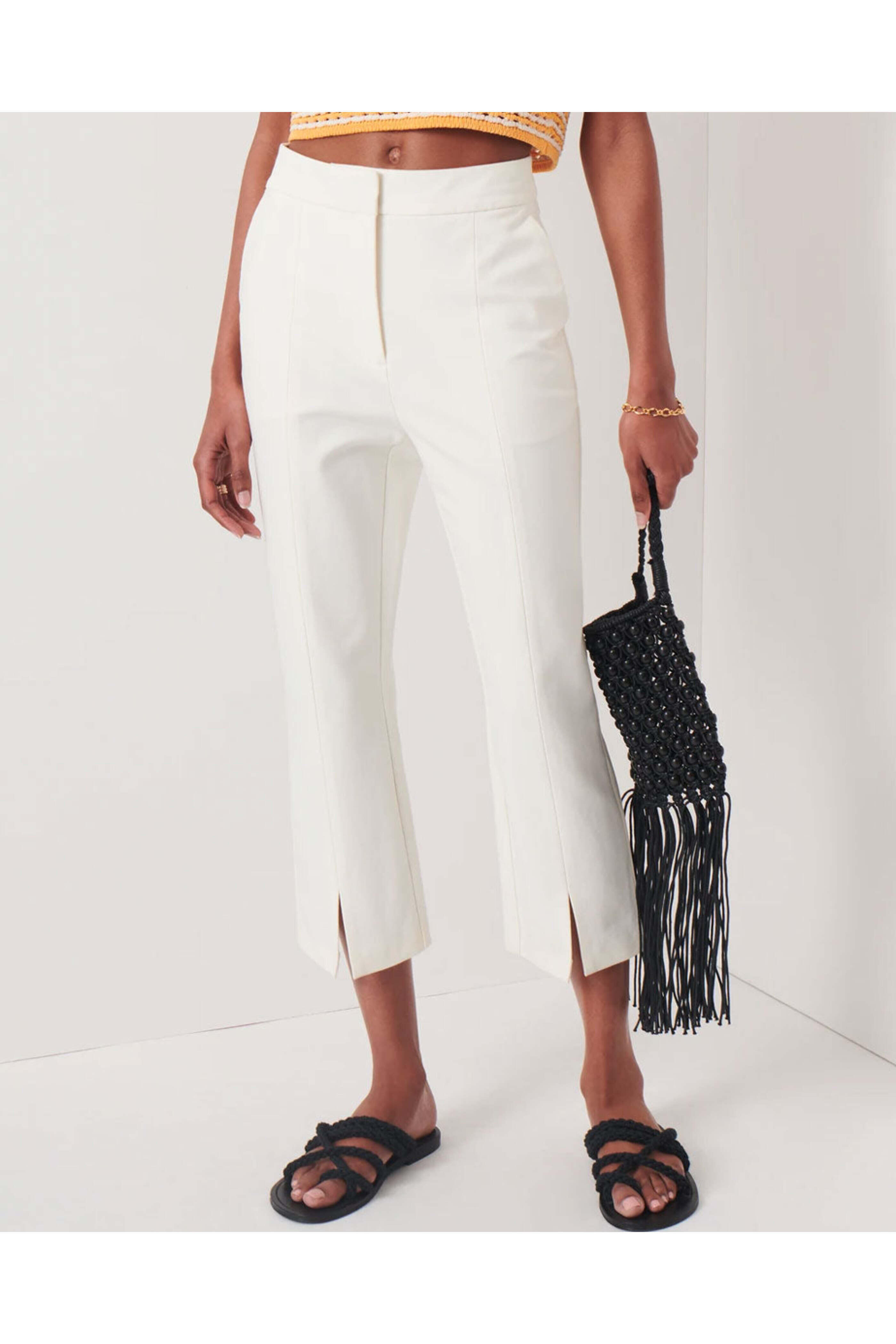 Derek Lam - Soft White Bianca Cropped Pant