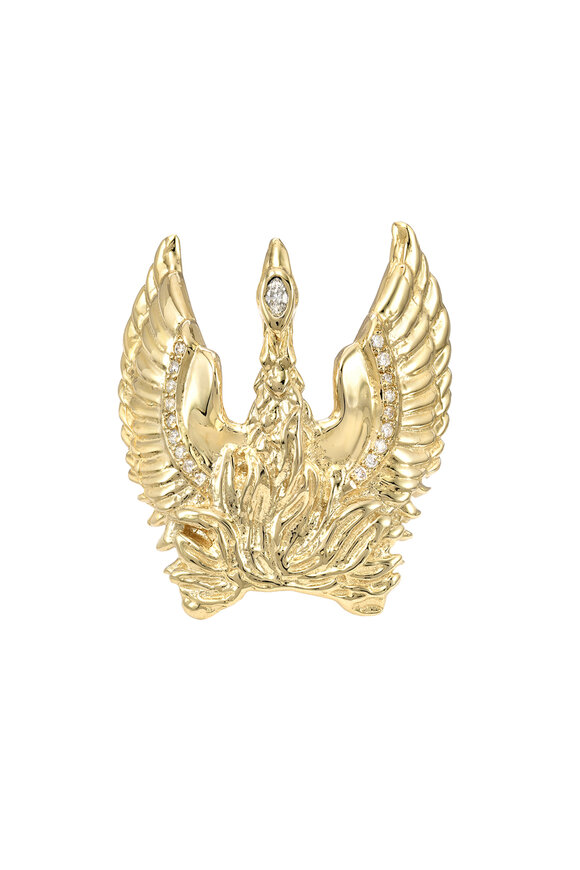 Dru 14k Yellow Gold Phoenix Ring