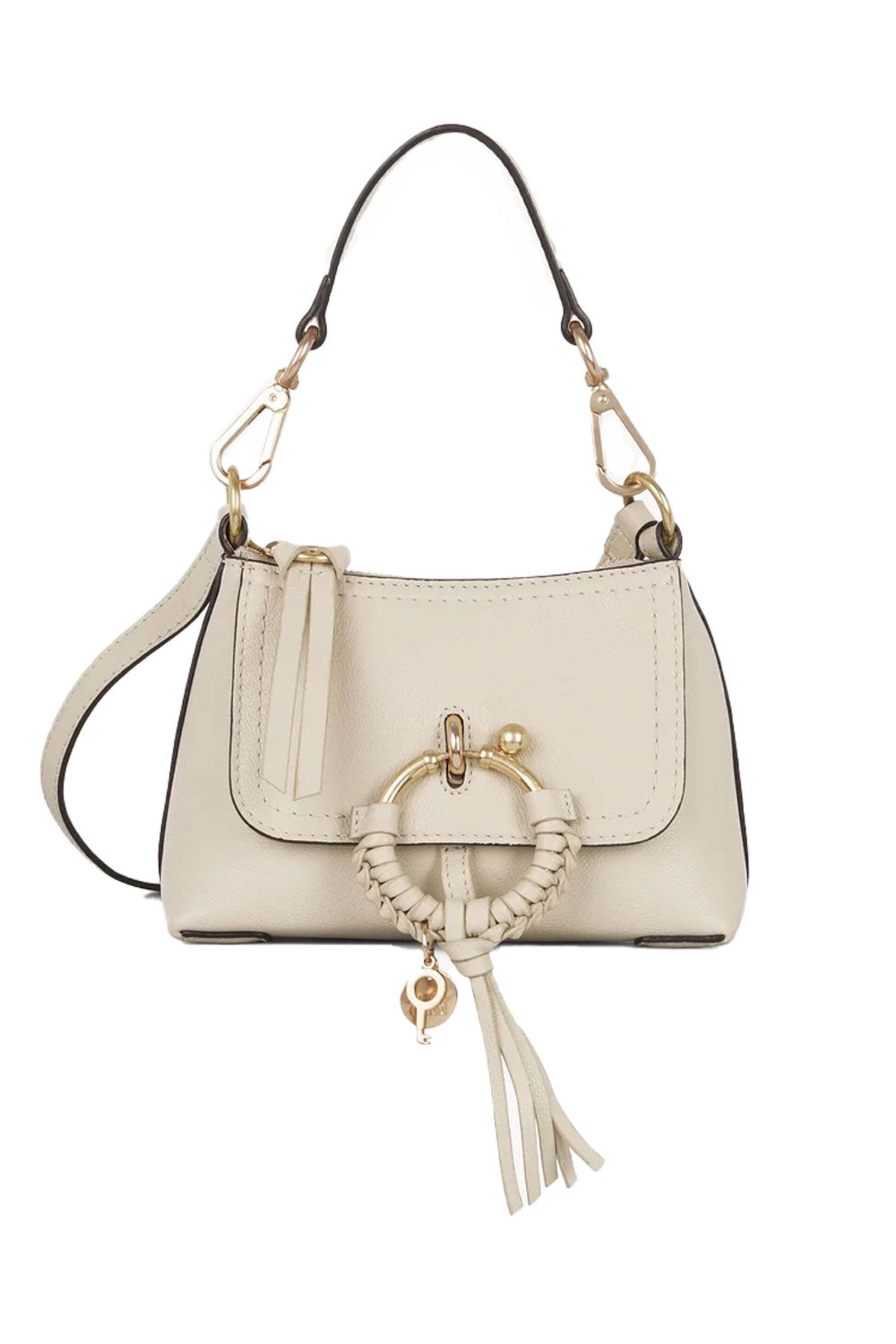 See by Chloé - Mini Joan Hobo Crossbody in Cement Beige
