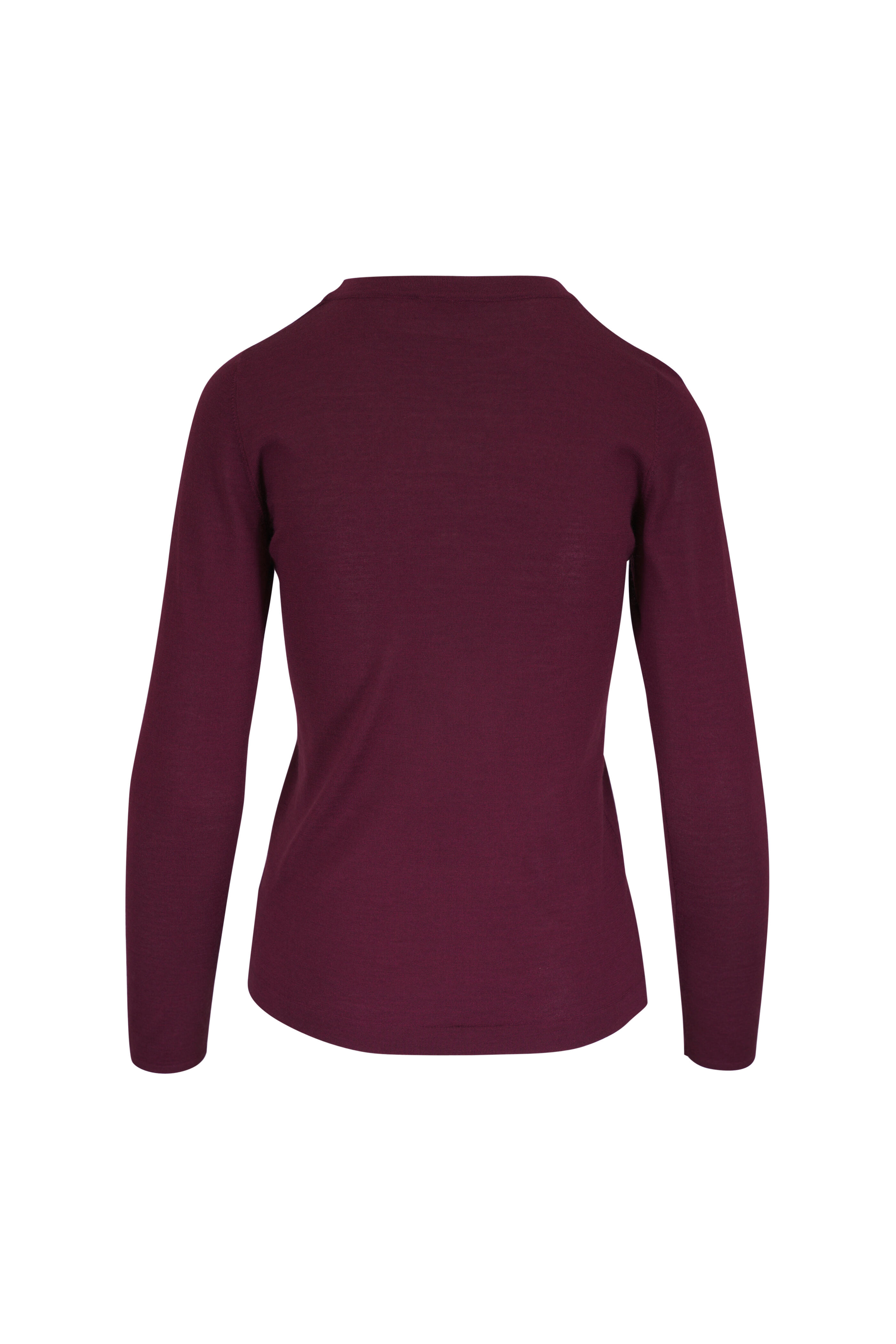 Brunello Cucinelli - Amaranth Cashmere & Silk Crewneck Sweater