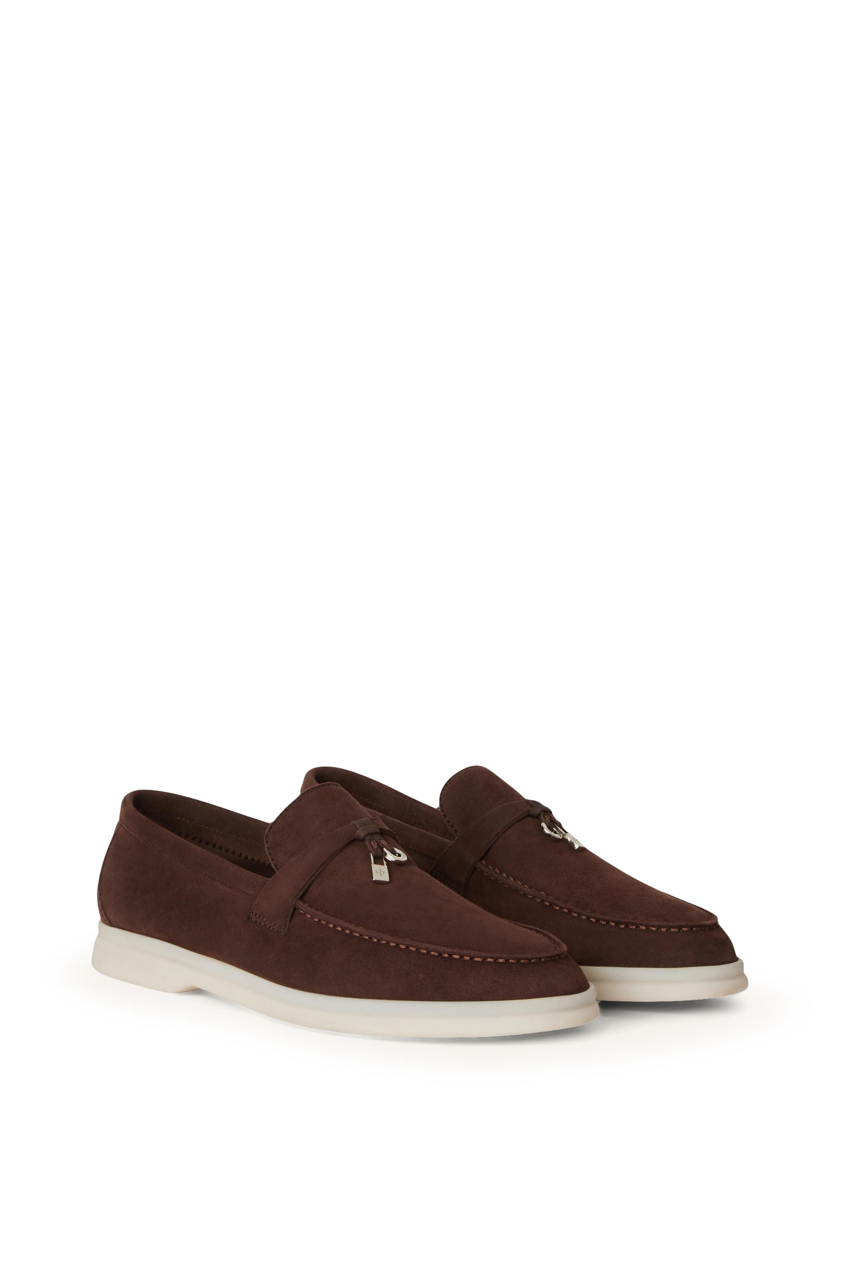 Loro Piana - Summer Charms Chocolate Walk Suede Loafer