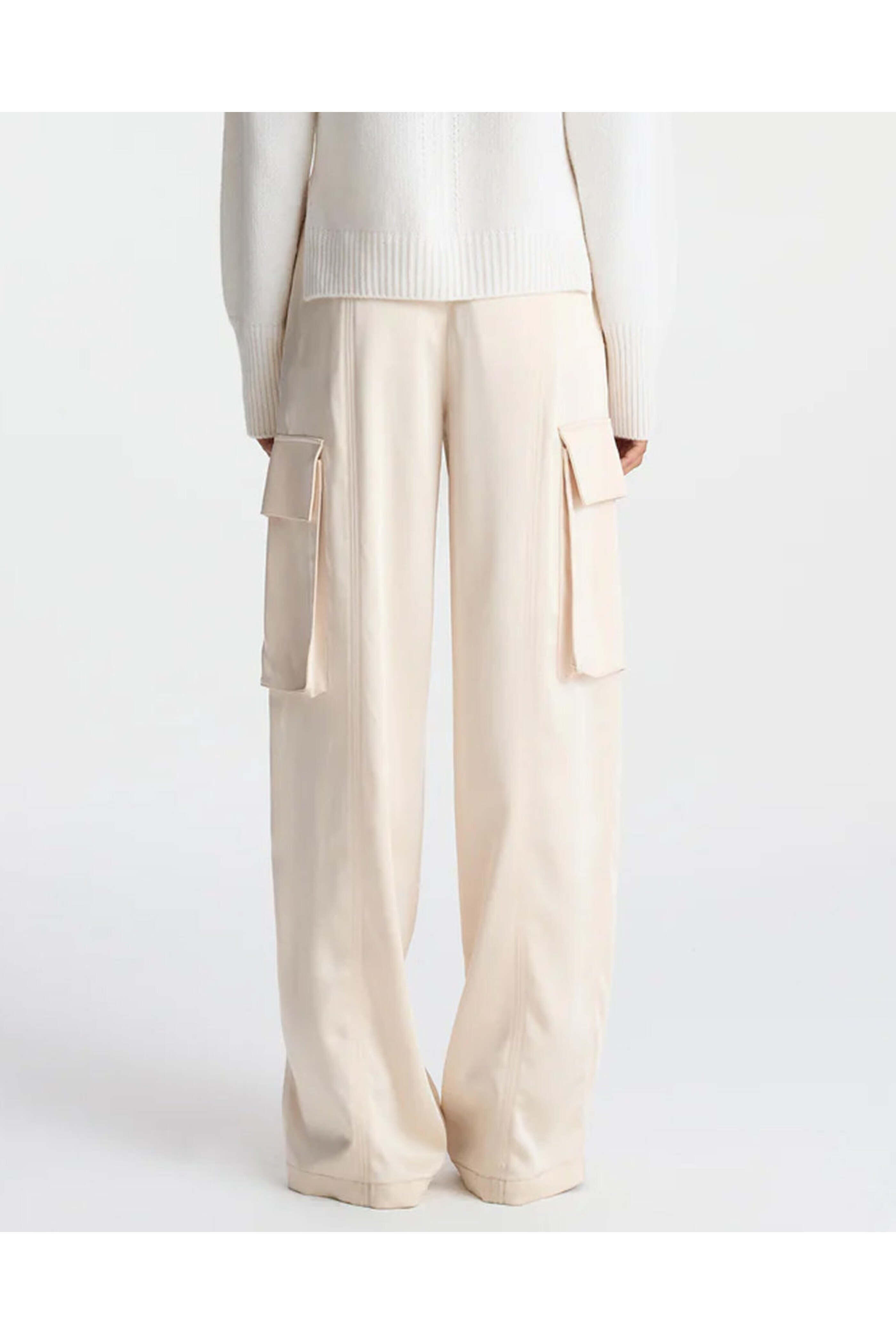 A.L.C. - Light Buff Satin Bryan Pant