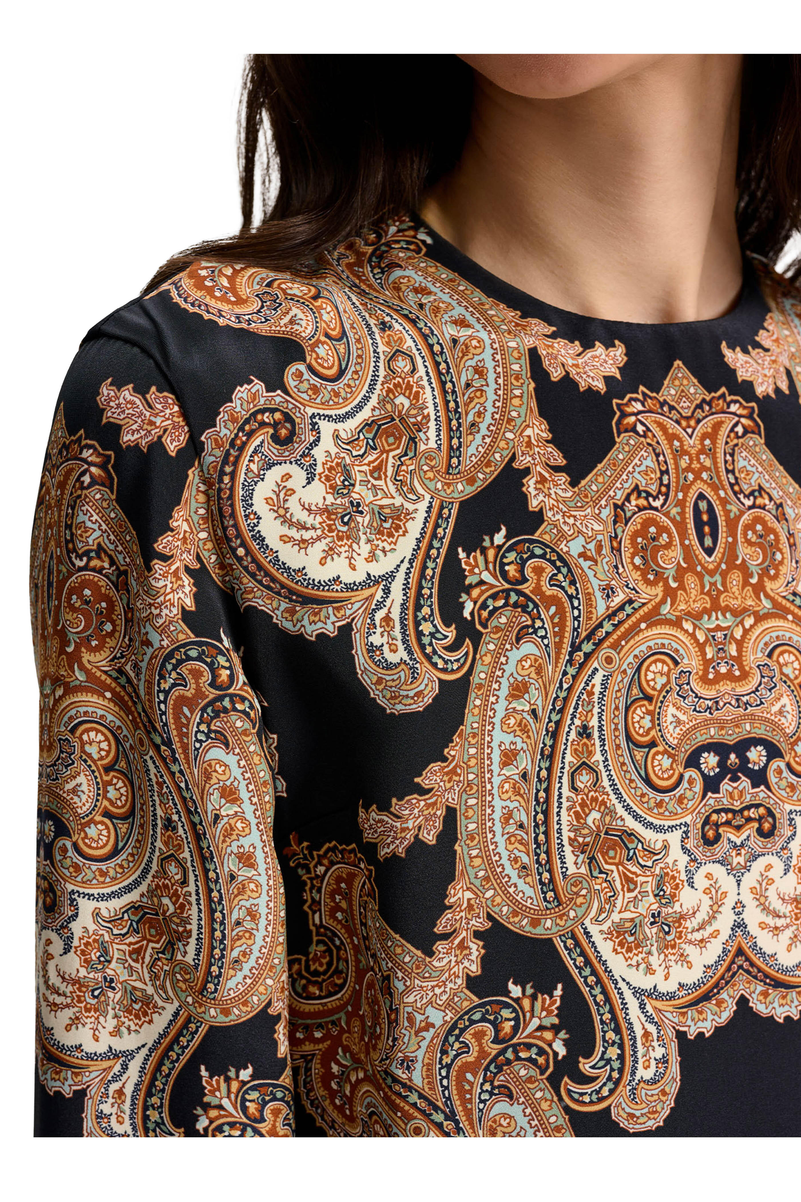 Veronica Beard - Karisse Black Paisley Print Blouse