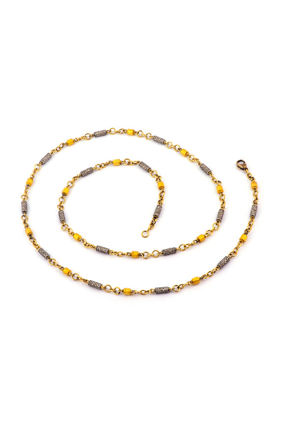 Sylva & Cie 18k Yellow Gold Textured Chain - view 1