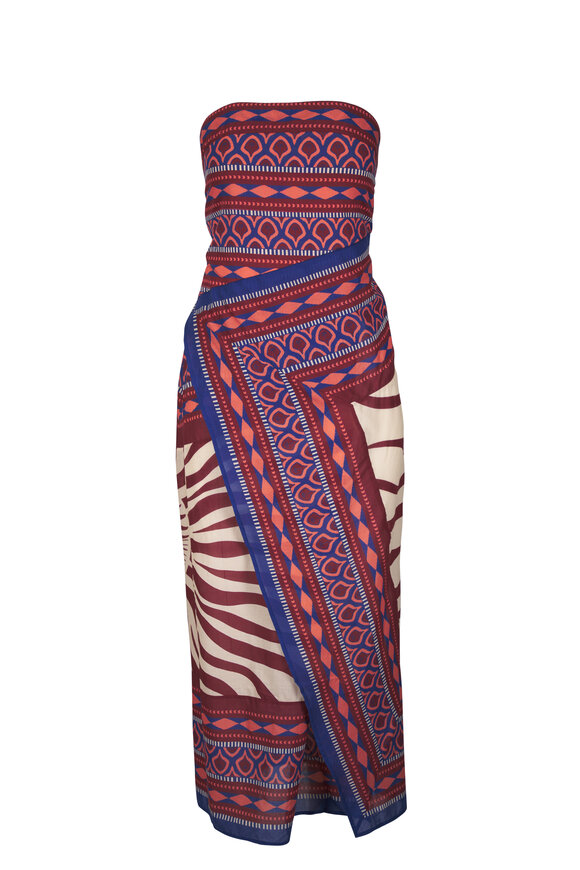 Johanna Ortiz Paraiso Agreste Ecru Midi Dress - view 1