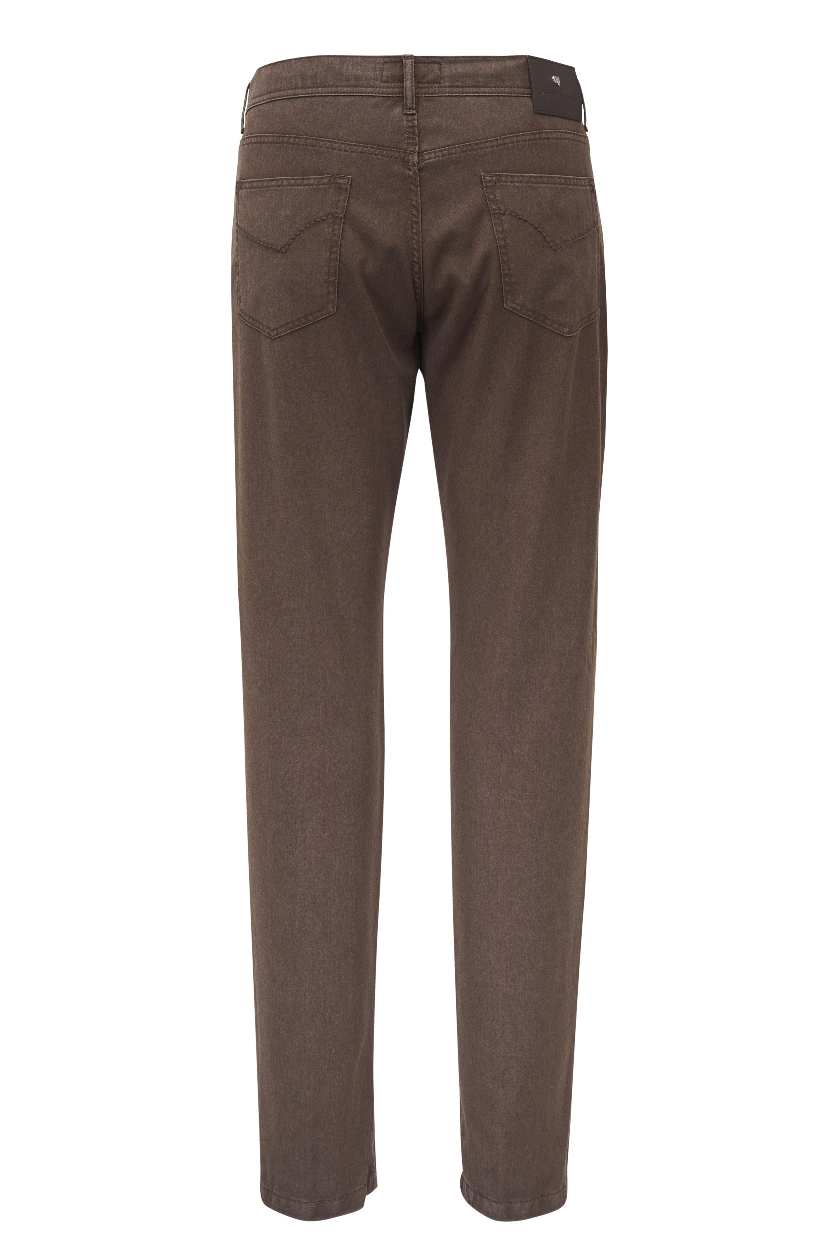 Marco Pescarolo - Brown Wool Five Pocket Pant