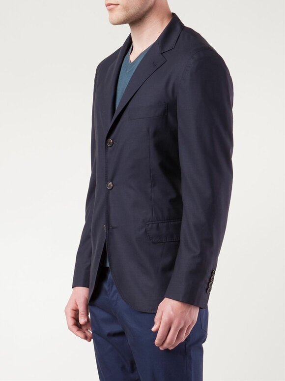 Brunello Cucinelli - Navy Blue Lightweight Travel Sportcoat