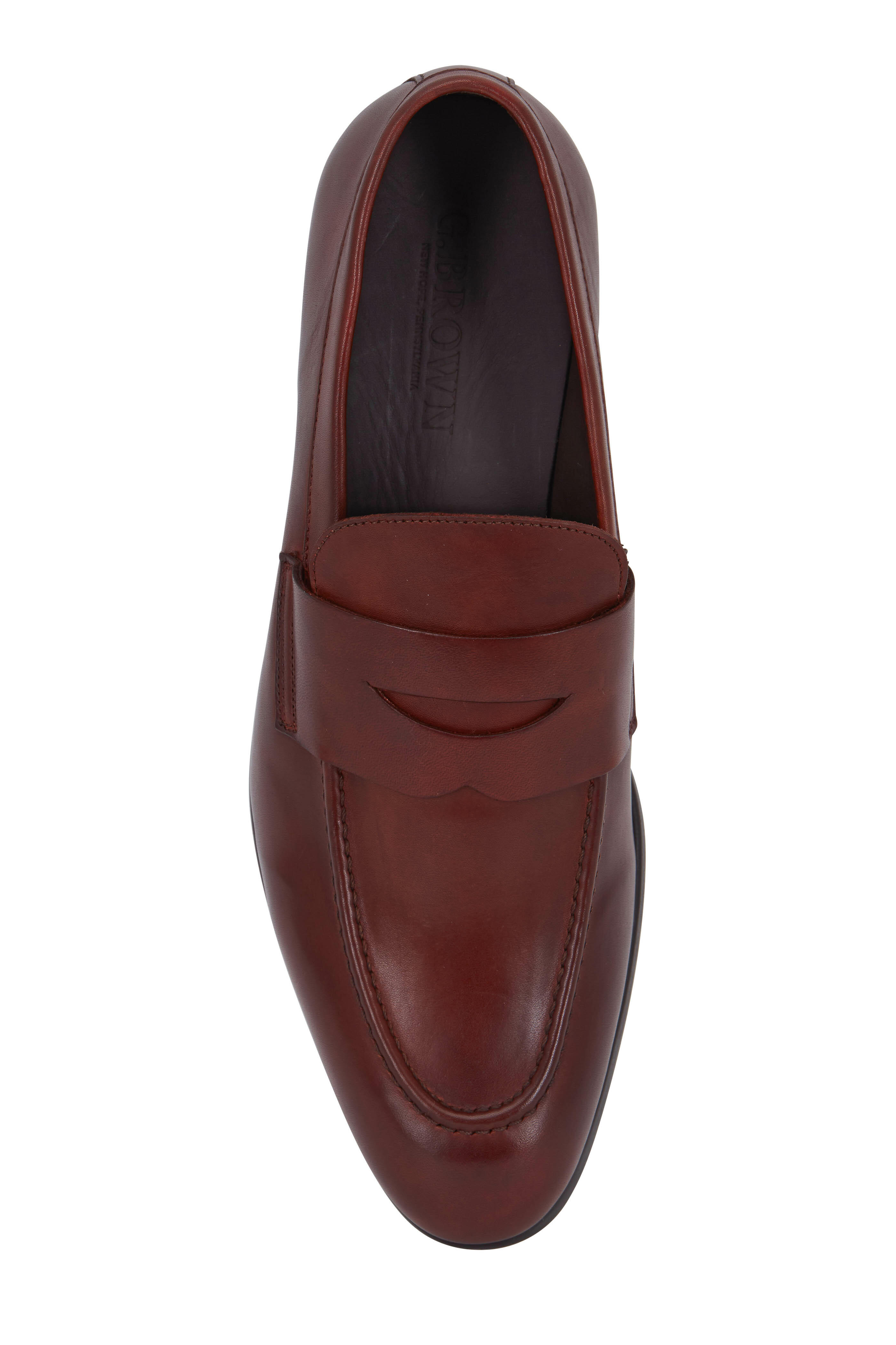 G Brown - Cannon Rust Leather Penny Loafer