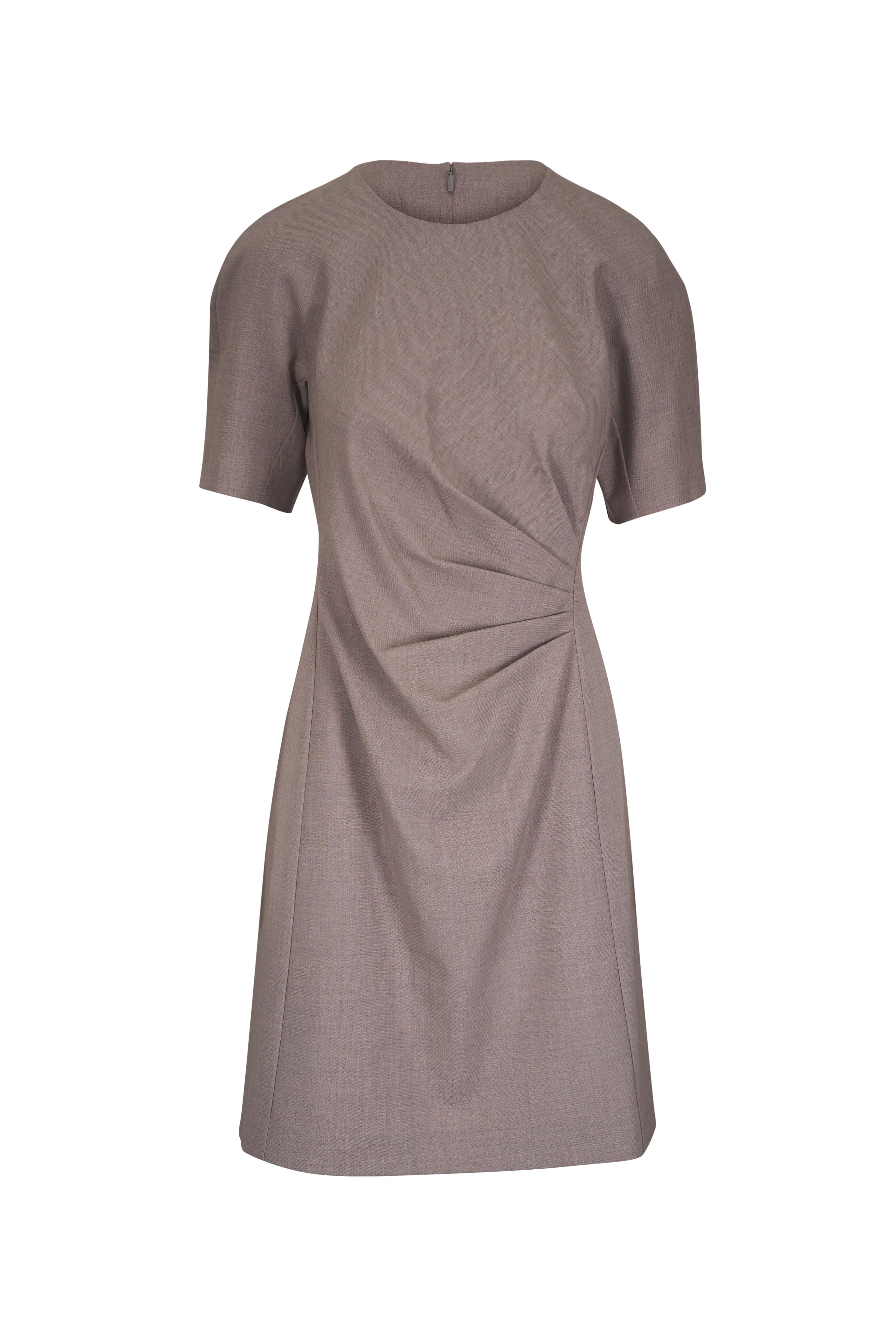 Lafayette 148 New York - Hickory Mélange Pleated Waist Midi Dress