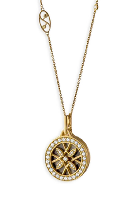 Monica Rich Kosann - Yellow Gold Diamond Gate Necklace