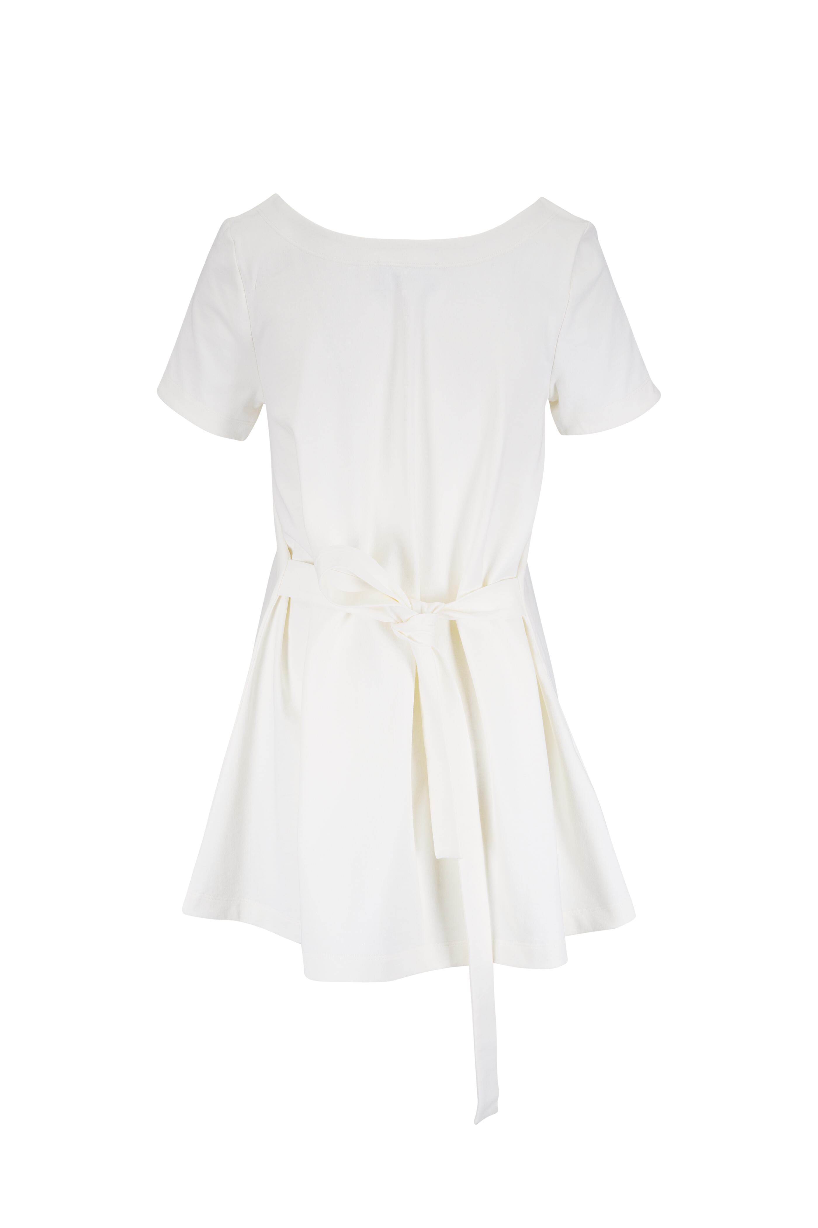 Miu Miu - White Cotton Mini T-Shirt Dress