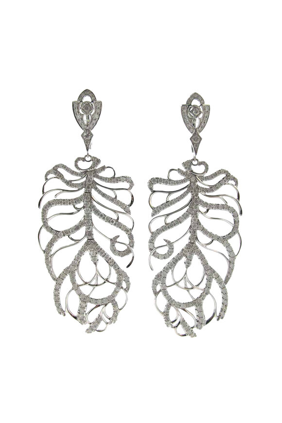 Loree Rodkin Medium Feather Earrings