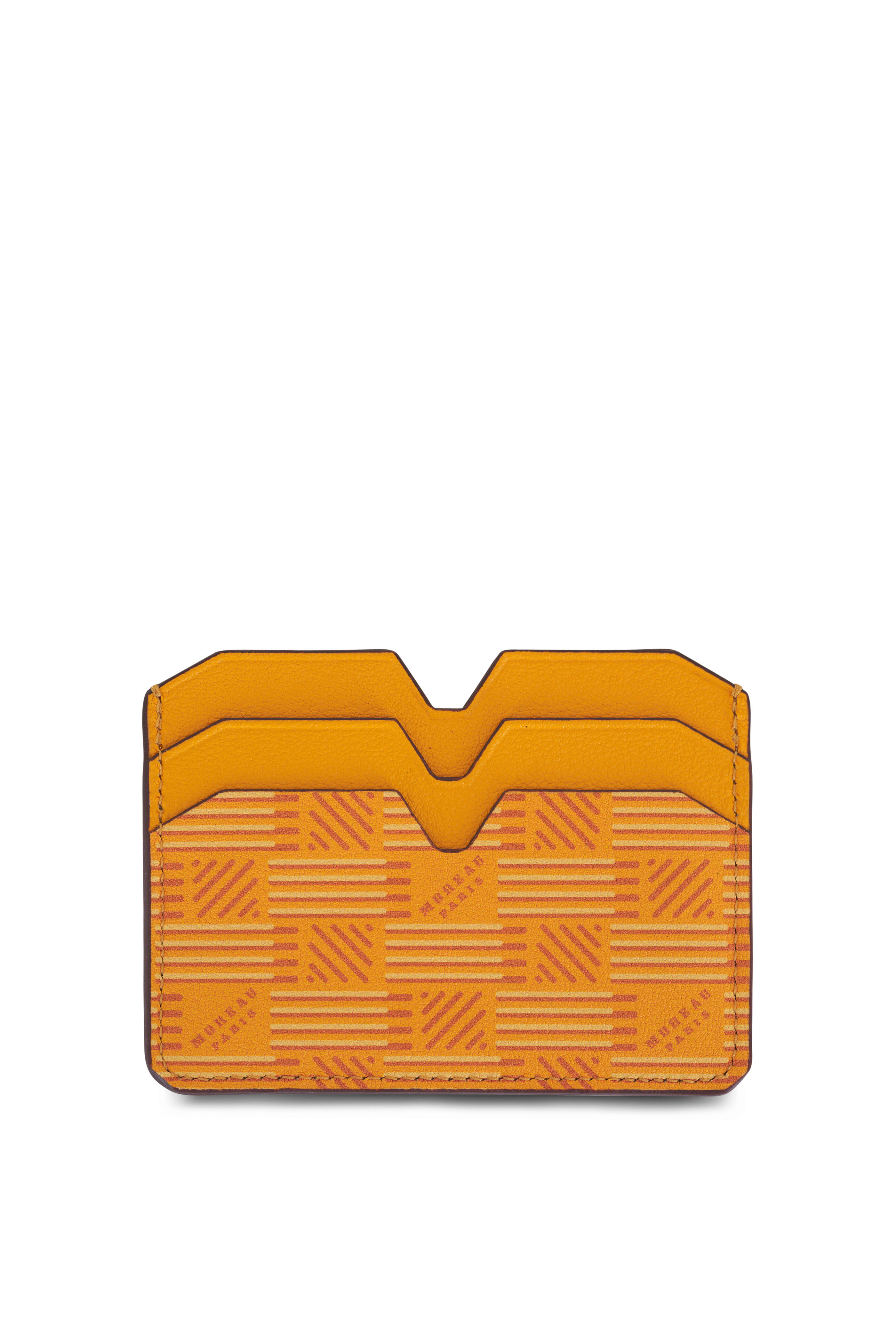 Moreau Paris - Honey Leather Logo Card Case | Mitchell Stores