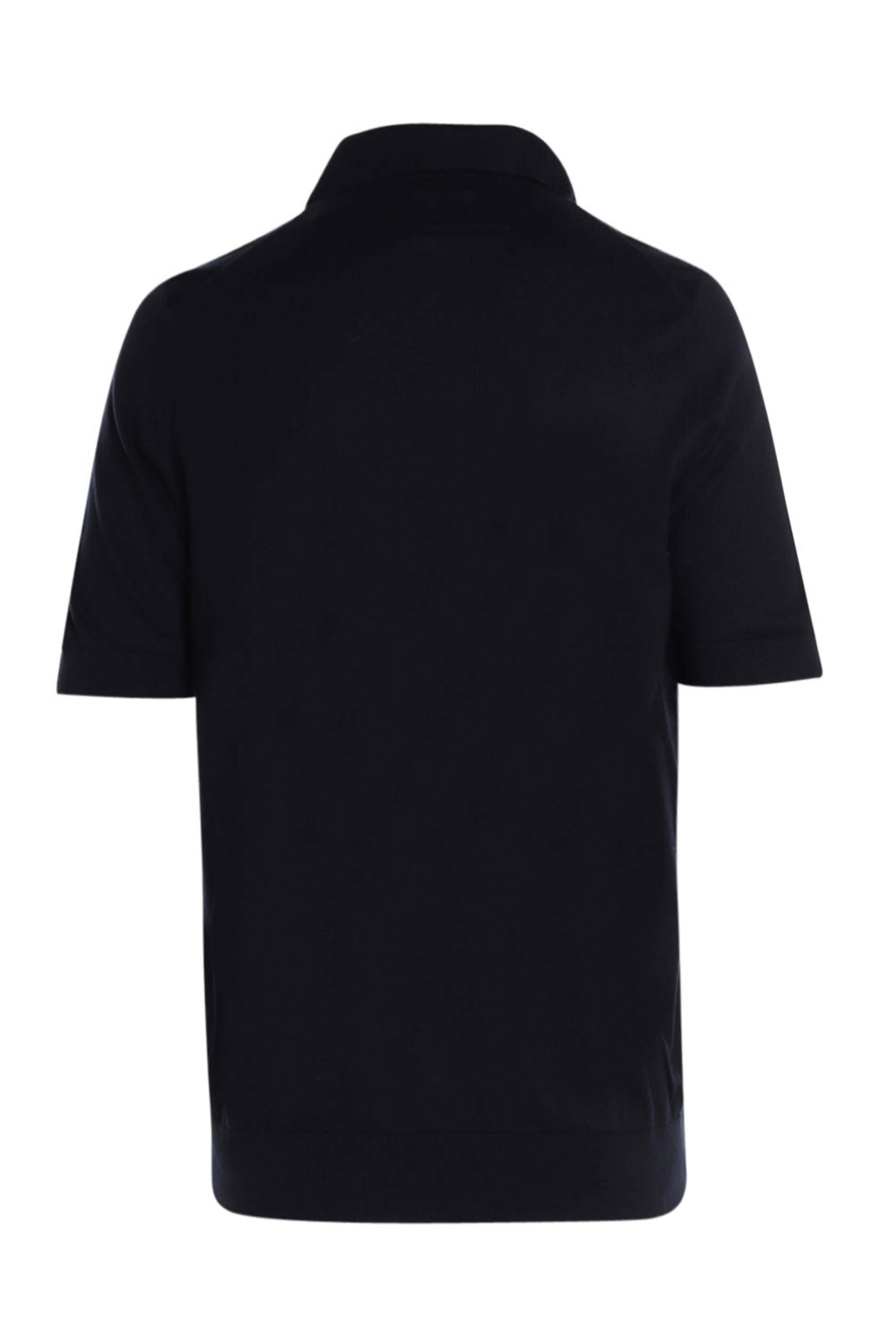 Zegna - Navy Premium Cotton Short Sleeve Polo