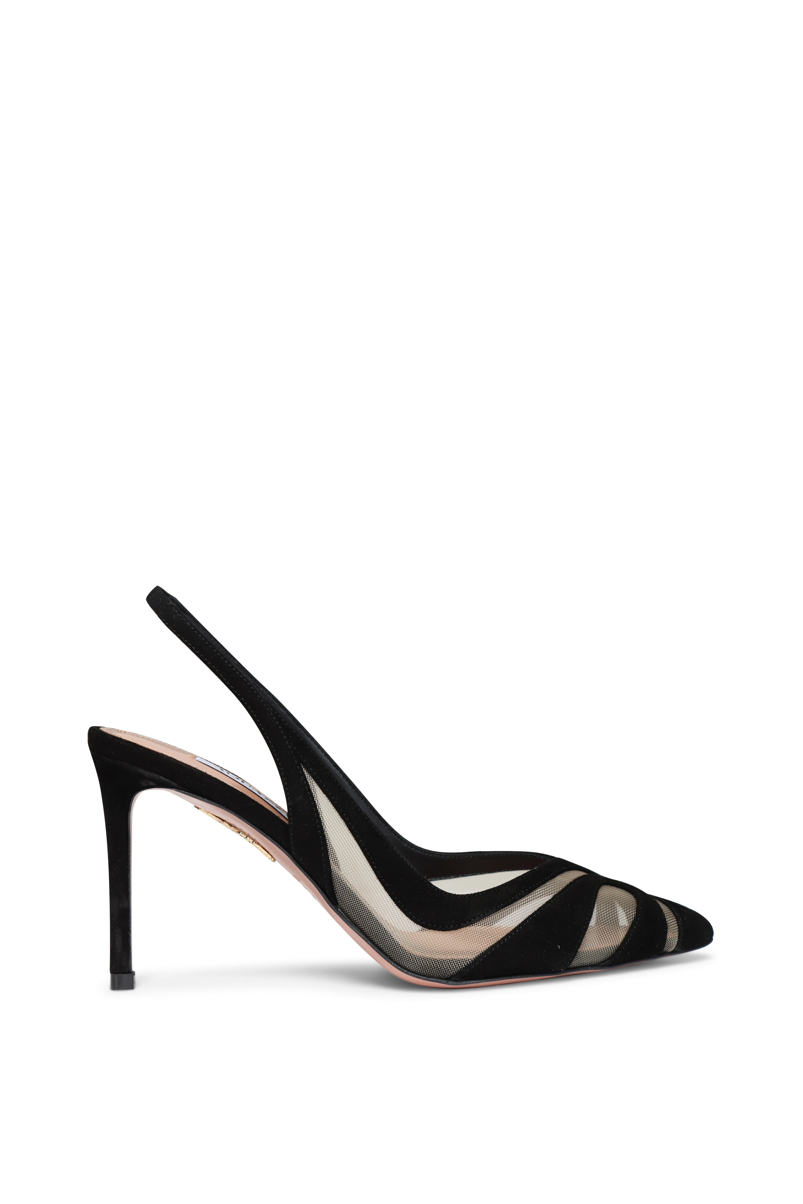 アクアズーラAQUAZZURAアンクルフラットシューズ39.5アパルトモン取扱 AQUAZZURA/アクアズーラ】 LEOPARD SLING フラット（フラット