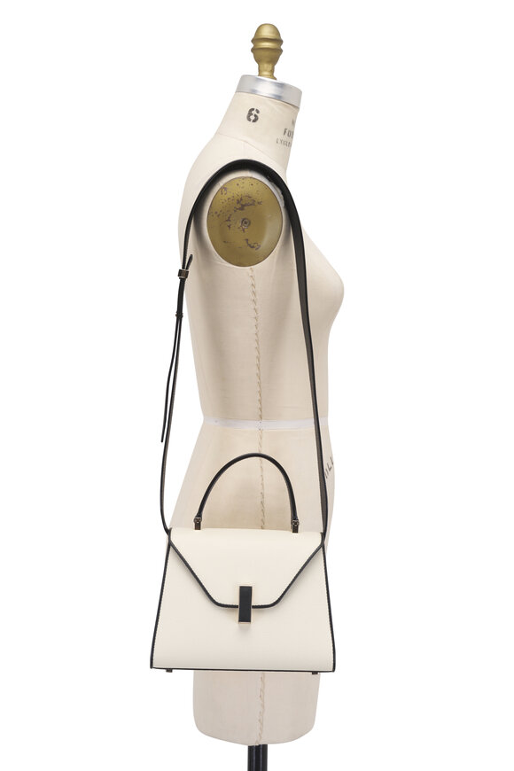 Valextra Mini Inside Chiaroscuro White & Black Satchel - view 5