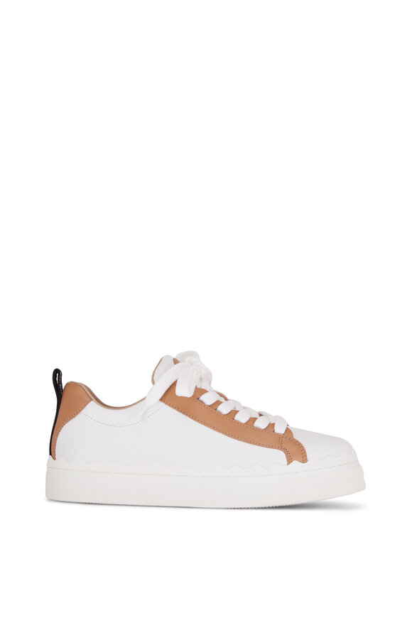 Chloé - Lauren White Leather Low Top Sneaker