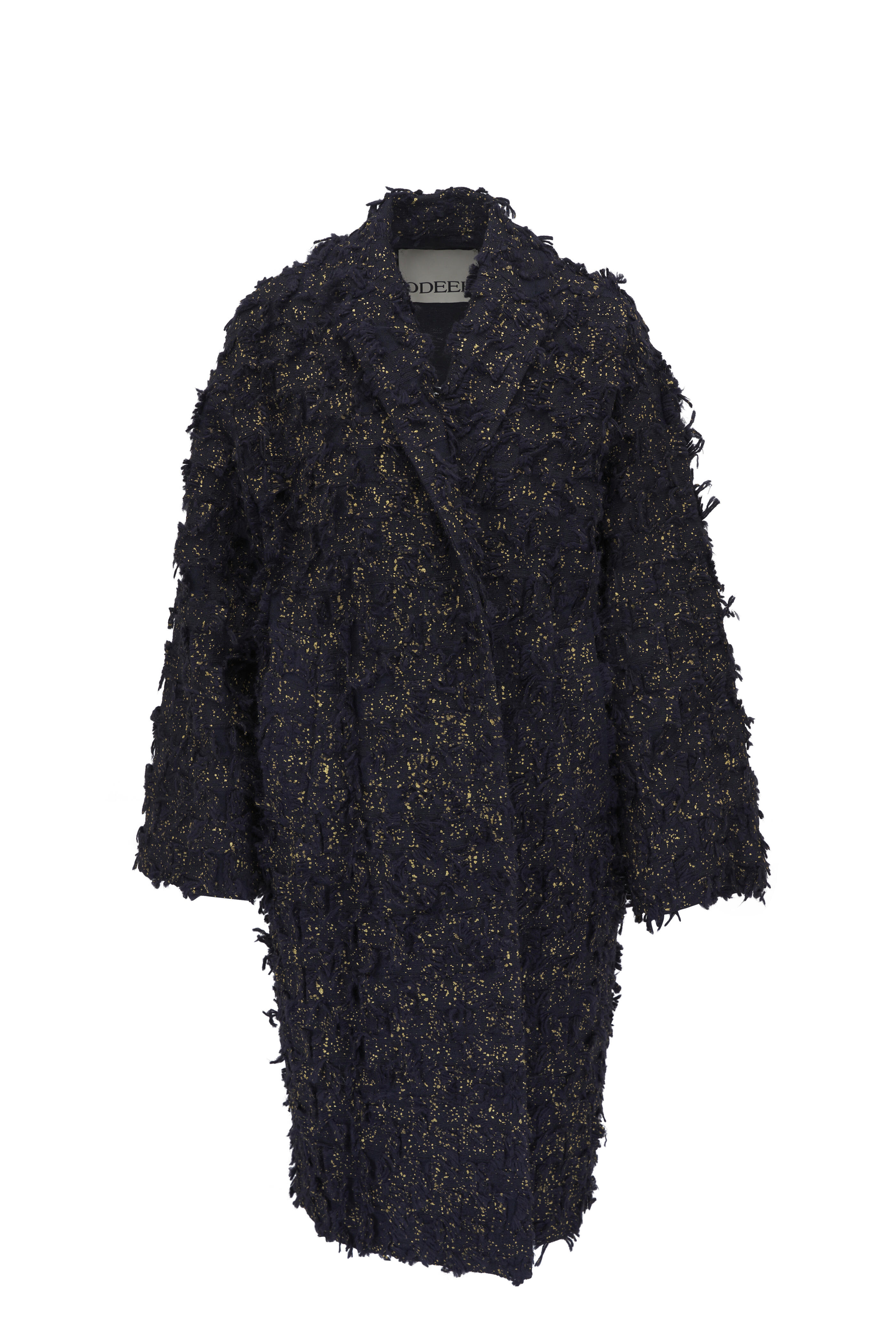 Odeeh - Gold Sprinkle Fringe Long Coat