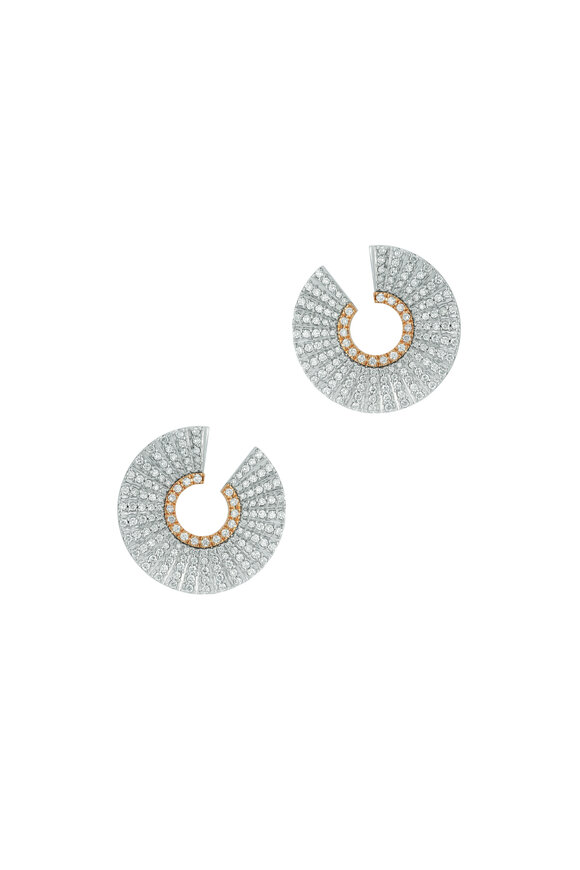 Walters Faith Clive 18K Gold & Diamond Front Facing Hoop Earring