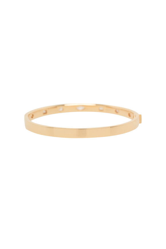 Kwiat - Rose Gold Fancy Shape Diamond Slim Bangle 