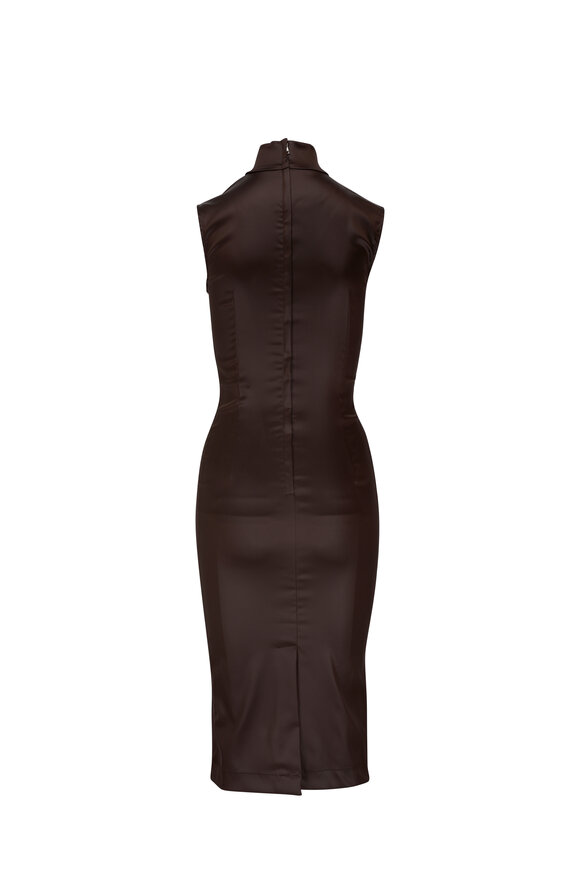 Dolce & Gabbana - Dark Brown Longuette Midi Dress