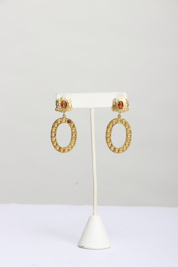 Coomi Serenity Spice Citrine Dangle Earrings