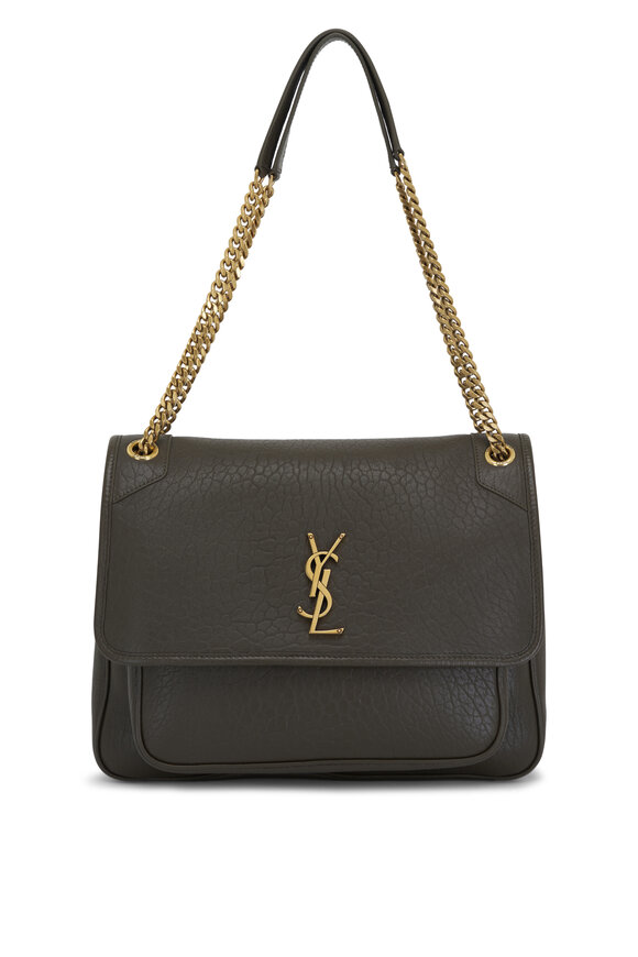 Saint Laurent - Large Niki Light Musk Leather Shoulder Bag