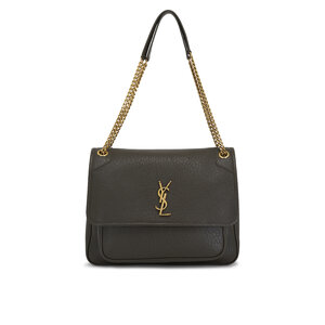 ショルダーバッグ・ポシェット Saint Laurent Black Leather Large Niki Bag Saint Laurent - Large Niki Light Musk Leather Shoulder Bag