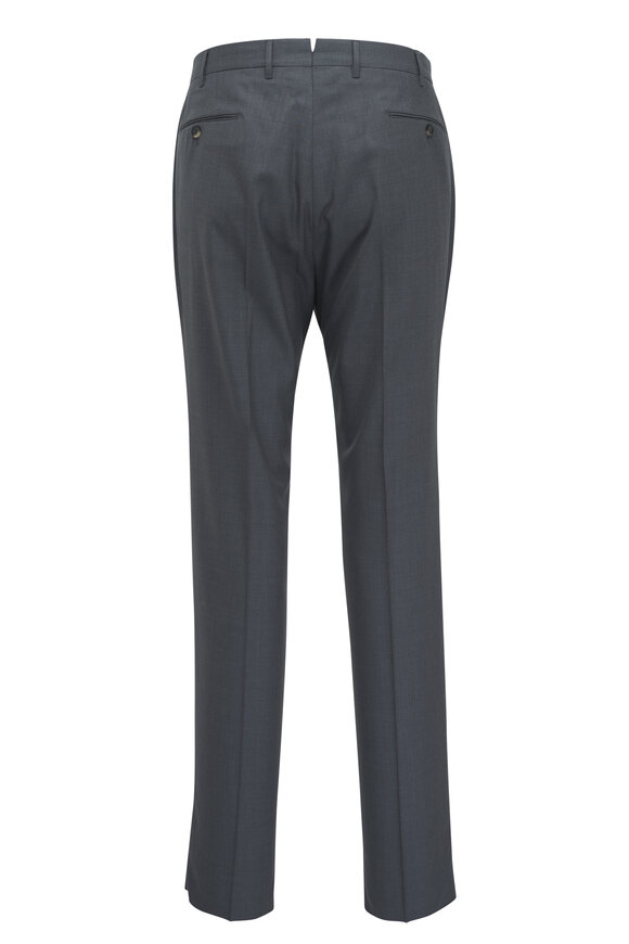 PT Torino - Light Gray 160s Serge Dress Pant 