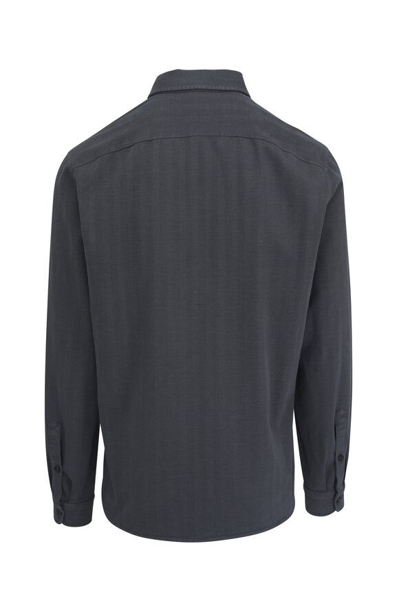 Isaia - Stone Bone Cotton & Cashmere Over Shirt 