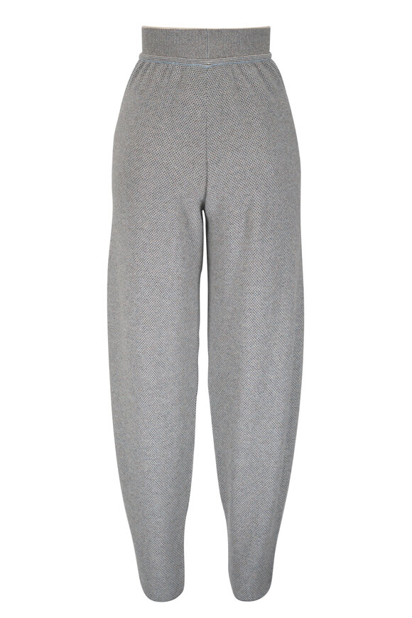 Loro Piana Varallo Black & Ivory Baby Cashmere Pant - view 2