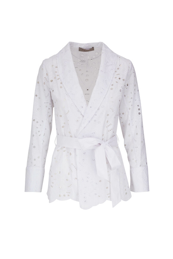 D.Exterior - White Eyelet Shawl Top