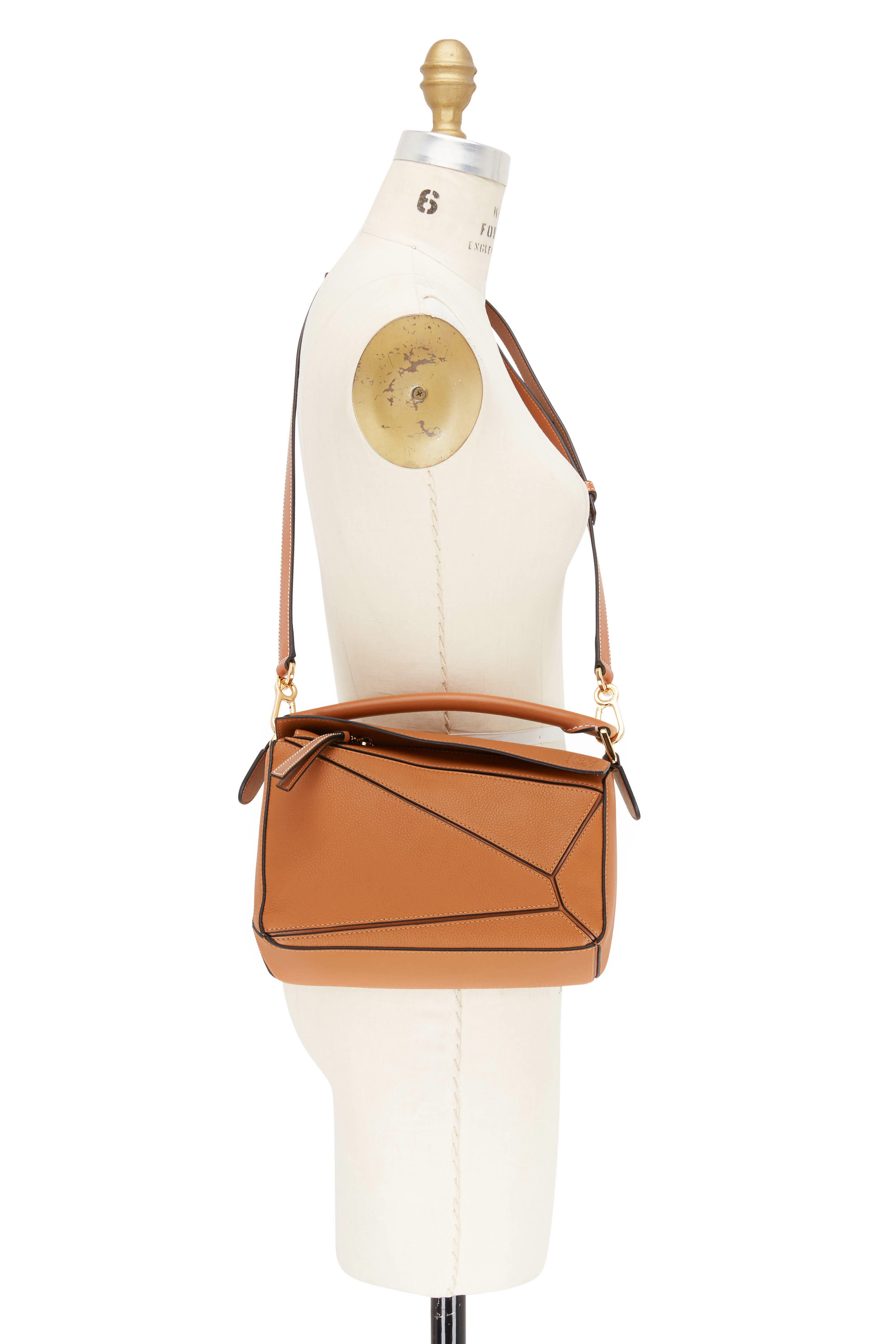 Puzzle leather handbag Loewe Camel in Leather - 36206769