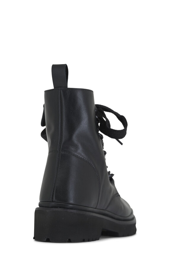 Ron White - Roxanna Onyx Chain Link Leather Boot, 35mm 