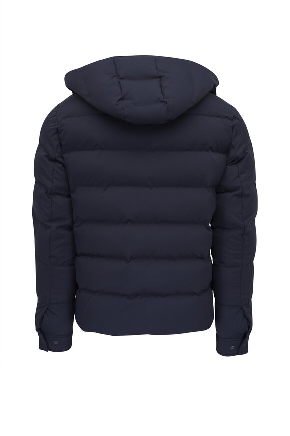 Peter Millar - Cortina Navy Blue Quilted Bomber Jacket 