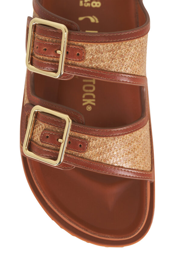 1774 Birkenstock Arizona Ginger Brown Raffia Sandal - view 5
