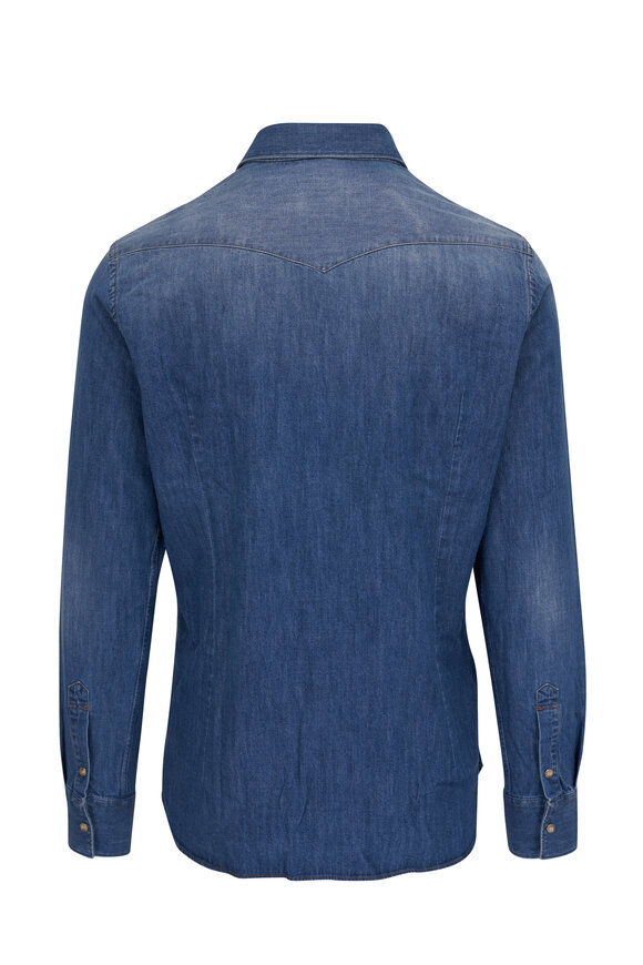 Tintoria - Blue Denim Western Sport Shirt 