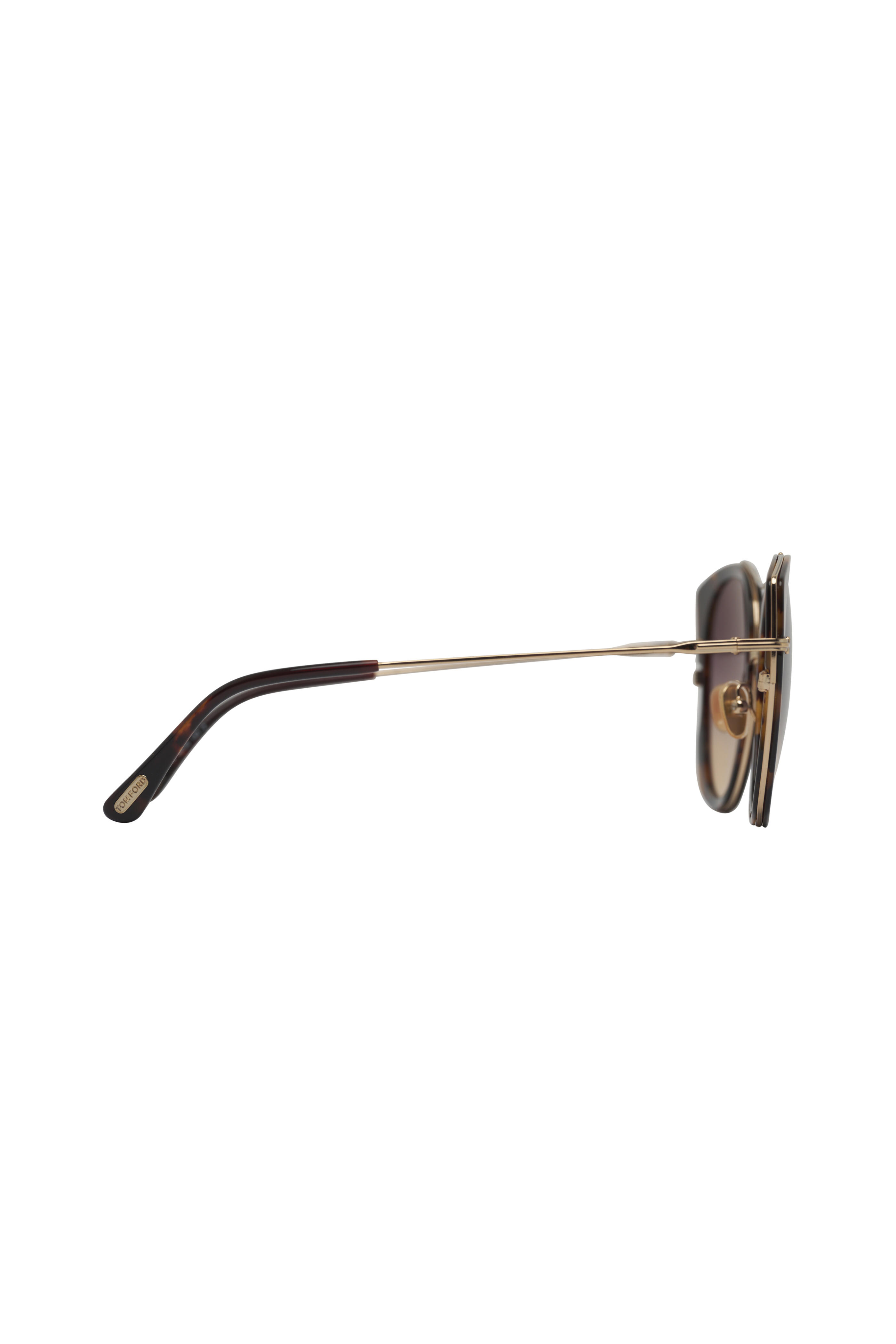 Tom Ford Eyewear - Joey Dark Havana & Gold Sunglasses
