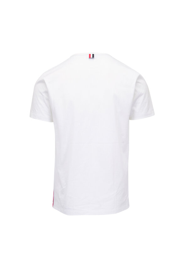 Thom Browne White Cotton Pocket T-Shirt - view 3