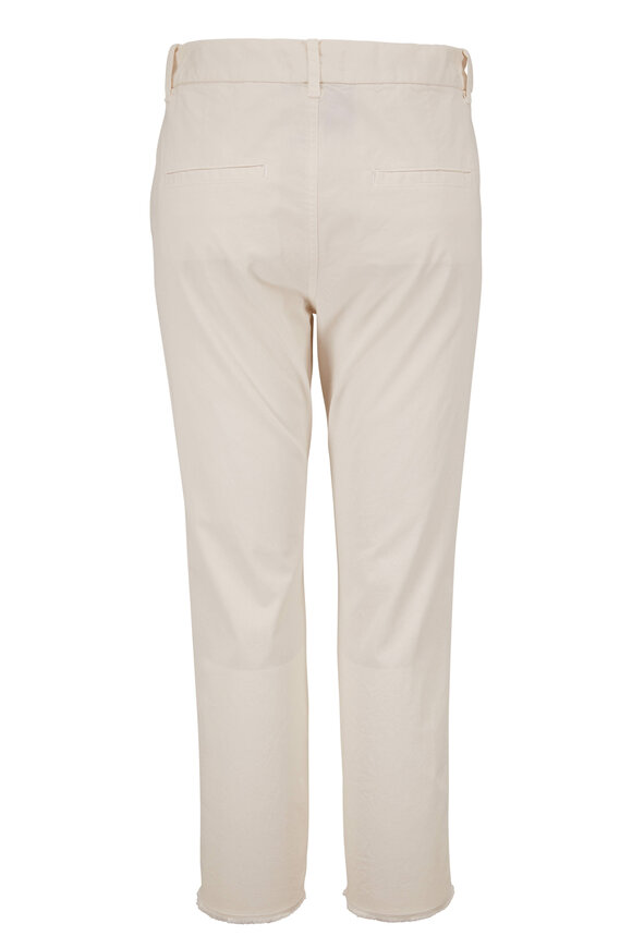 Nili Lotan - Montauk Eggshell Straight Leg Crop Pant