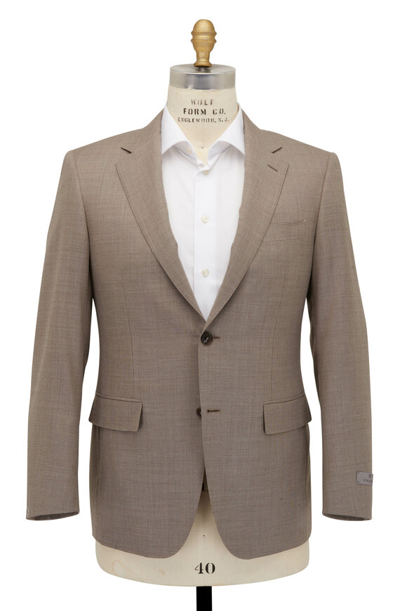 Canali - Exclusive Tan Wool Yarndye Suit