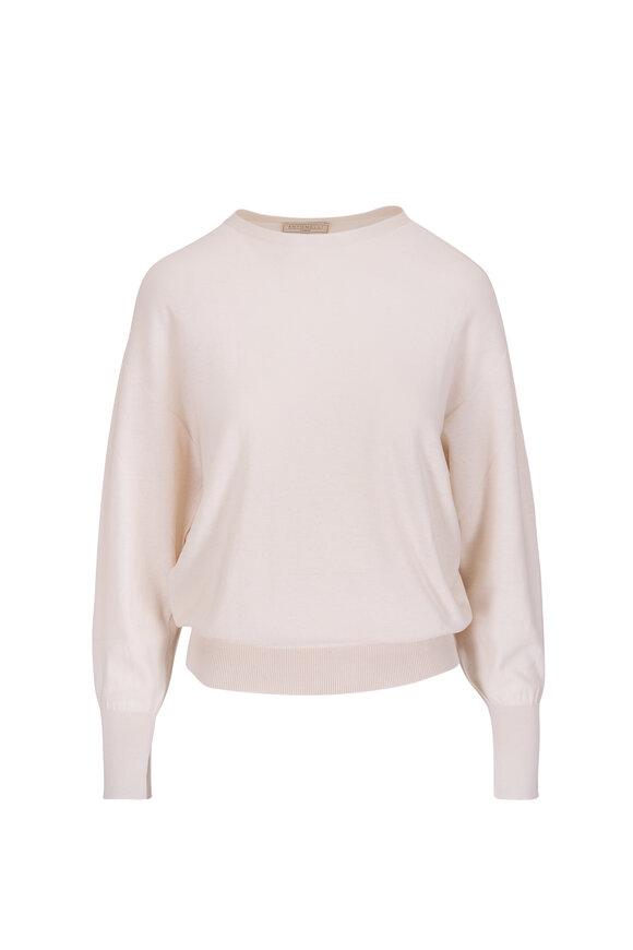 Antonelli Armanto Cream Cotton Sweater - view 1