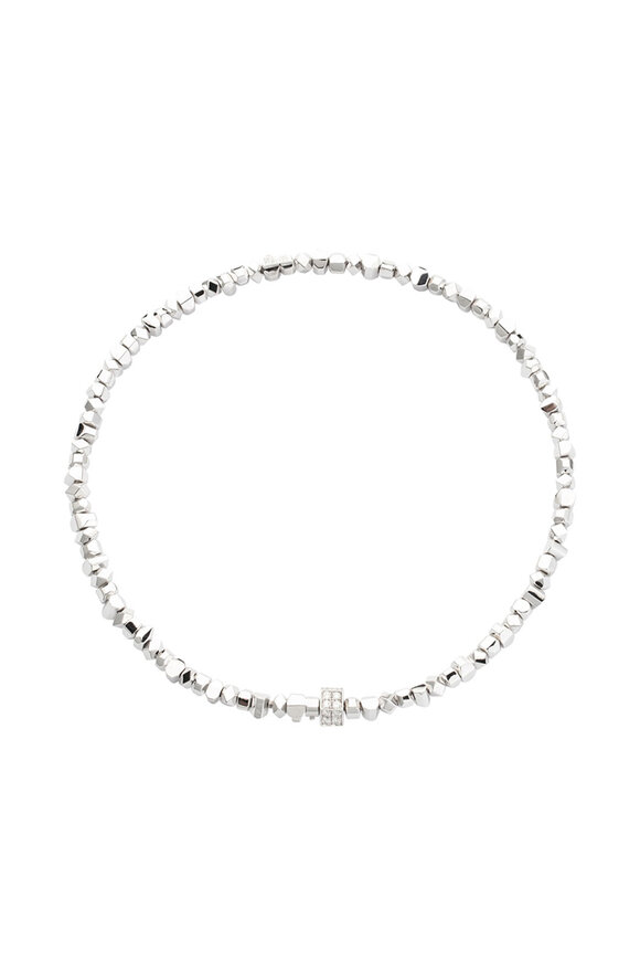 Peruffo 18k White Gold Diamond Rocks Midi Choker Necklace - view 1