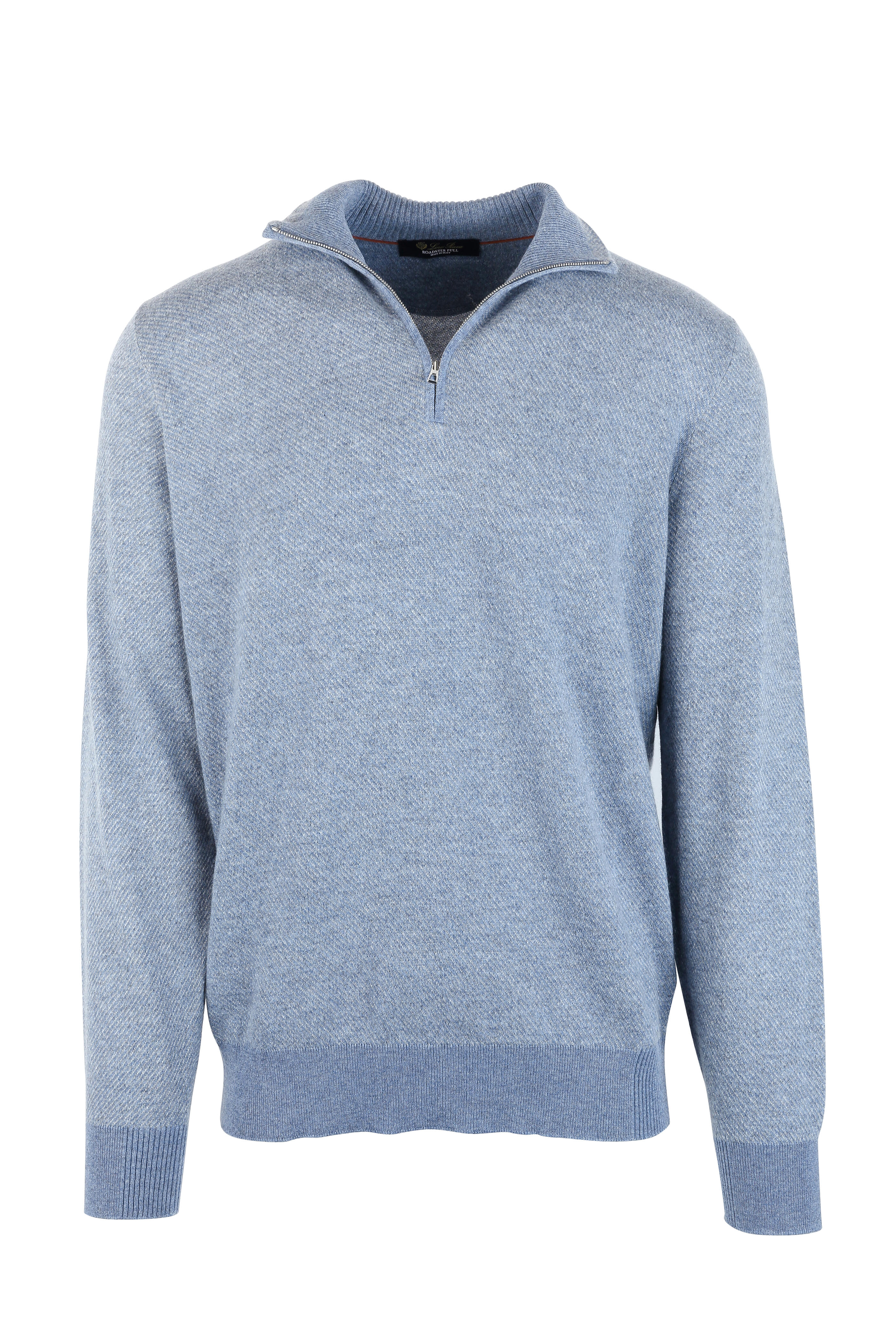 TABARONI cashmere loro piana yarn ブルー TABARONI cashmere loro piana yarn ブルー 【公式通販】