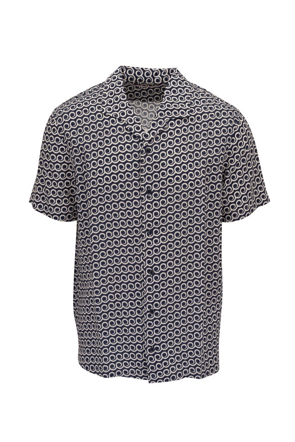 Orlebar Brown - Hibbert Lacuna Midnight Navy Button Down