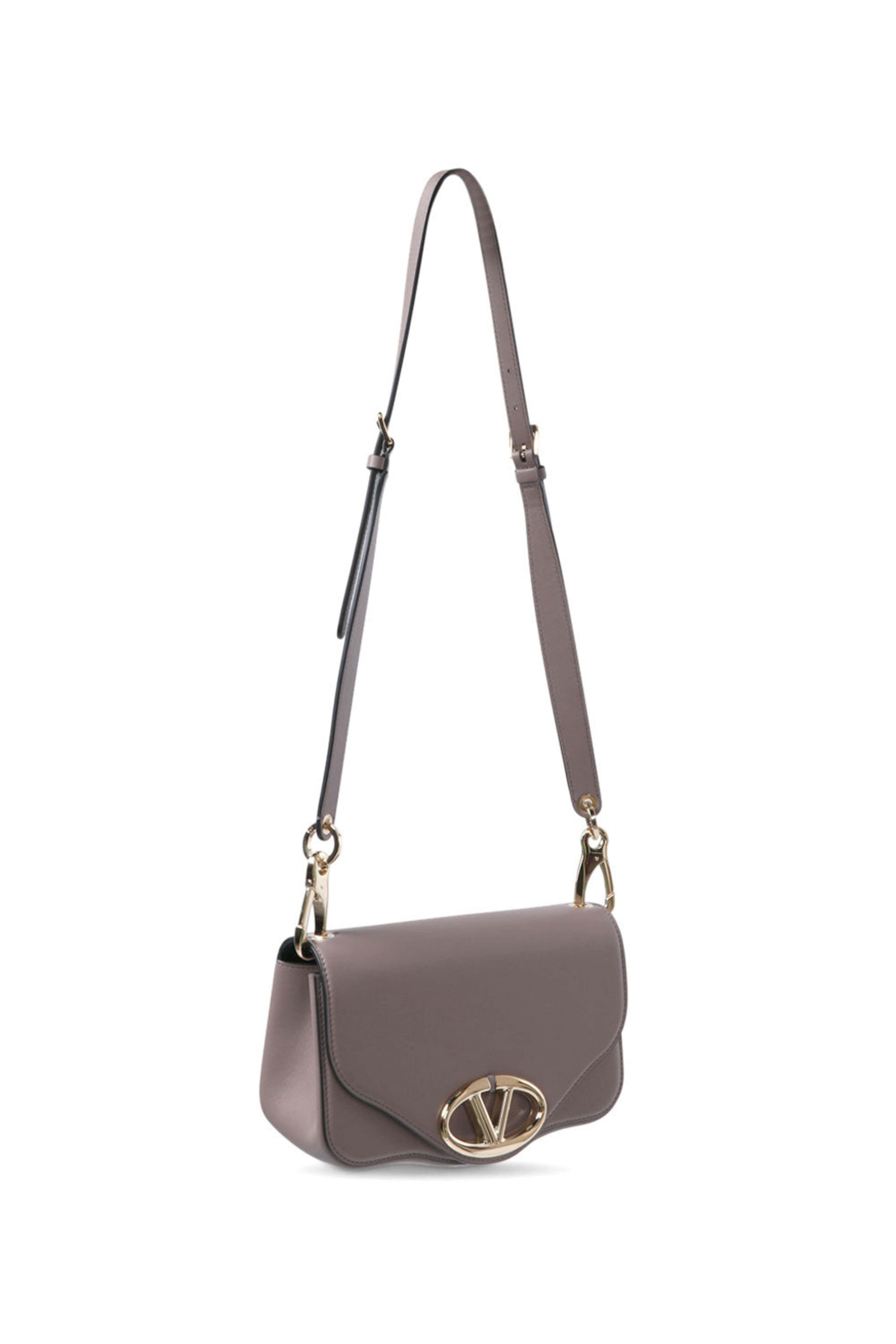 ショルダーバッグ・ポシェット VALENTINO GARAVANI LOGO 1 SMALL SHOULDER BAG Valentino Garavani Locò Small Shoulder Bag In Calfskin With