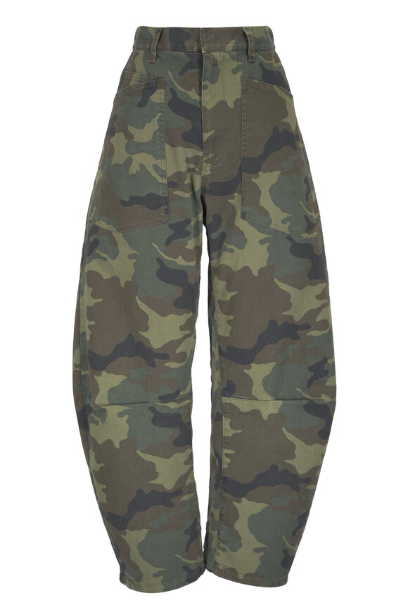 Nili Lotan Shon Camouflage Curved Pant - view 1